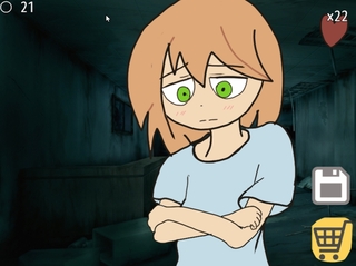I am toroko（ベータ版）のゲーム画面「クリックで体と表情がアニメーション」