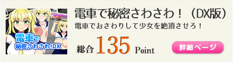 電車で秘密さわさわ！（DX版）（スマホでプレイ！電車で秘密さわさわ！DX!）総合135Point