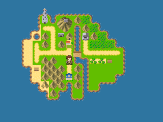 島の光作所のゲーム画面「物語の舞台」