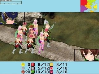 スラッシュ&エクスキューション3 ロストエンドウォーリアーズのゲーム画面「軍隊戦闘」