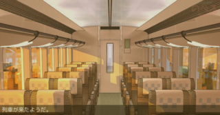 女の敵と呼ばれた男のゲーム画面「列車もタイミングによって色合いが変わります」