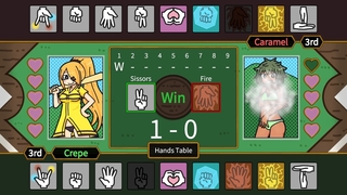 Honey Homer RPSのゲーム画面「試合中の画面」