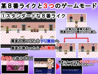 パパを求めて8階へ（体験版）のゲーム画面「基本ルールは某８番ライクと同じです。」