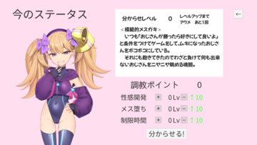 経験値を貯めたらステータスを強化して...