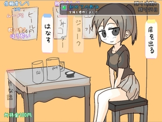 居酒屋ちゃん物語-酒とHと男と女ー(体験版)のゲーム画面「ゲームのメイン画面です。」
