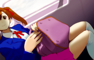 笑顔Rのゲーム画面「旅行先で彼女と……」