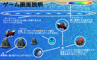スライム☆ぬぷラッシュ！！のゲーム画面「ゲーム操作説明」