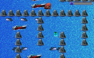 スライム☆ぬぷラッシュ！！のゲーム画面「避けゲー画面」