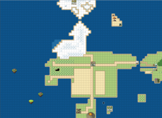 ECOBFのゲーム画面「世界地図」