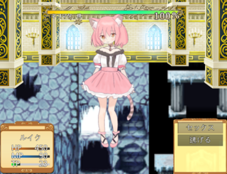 ECOBFのゲーム画面「戦闘画面」