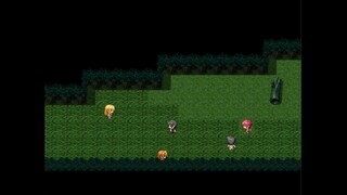 淫乱災害-女の子に夜の山で逆レされるゲームのゲーム画面「夜の山の中、発情した女の子たちに追いかけられる。」