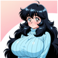 レトロチックなお姉さんと麻雀のイメージ