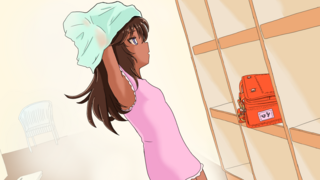 教師性活シミュレーション（体験版）のゲーム画面「銭湯の更衣室で少女と出会います」