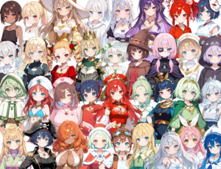 アルカワット聖訪記 フリー版のゲーム画面「仲間キャラクターは40人以上(画像は一部です)」