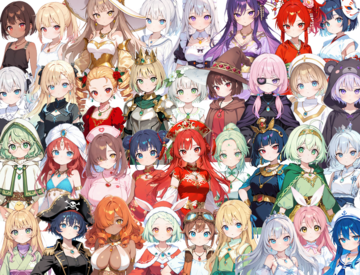 仲間キャラクターは40人以上(画像は一部です)