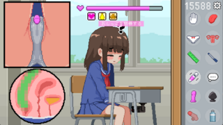 オレは椅子（体験版）のゲーム画面「排泄物の色を変えて、ゼリー状に見せる機能があります。」