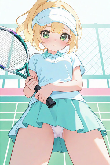 脱衣可能キャラクター:テニス少女