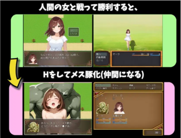 戦闘に勝利して女を奴隷にしろ！