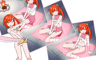 魔法少女は冒険者になる【体験版】のゲーム画面「6段階まで破壊できる衣装」