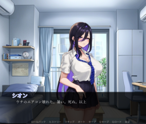 Ren'pyで作ったおさわりゲーム1.4のイメージ