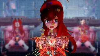 アゼルエッチな潮吹きマシンガールのゲーム画面「アゼット マシンガールの始祖、アゼットの設計思想が世界中に共有され多くのマシンガールが生まれた、それは人類を滅亡させる引き金となった」