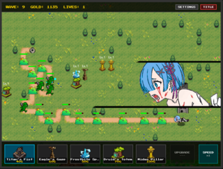 防衛少女は屈しない！～Never Say Surrender～ 18+のゲーム画面「ダメージ演出」