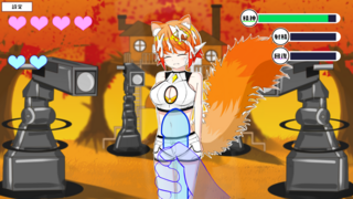 【おさわりシミュあり】ケモミミちゃんと(むりやり)野球拳！体験版のゲーム画面「目の前でオナニーもできるぞ！」