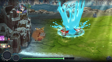 タワーディフェンスのバトル画面