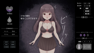 無理やりHシミュレーション~家出少女を凌辱~(体験版)のゲーム画面「服を脱がせよう」