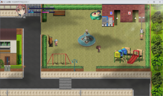 カノジョ体験～キミのカラダでヤることリスト～（α体験版）のゲーム画面「街中を散策」