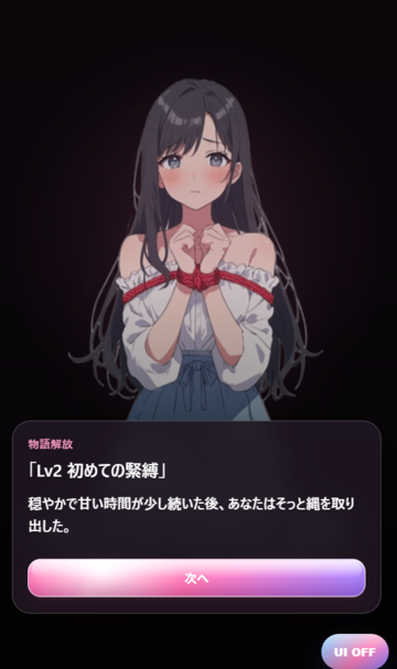 ストーリーを開放すると