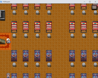やる夫Quest～カジノ編～のゲーム画面「パチンコパチスロフロア」