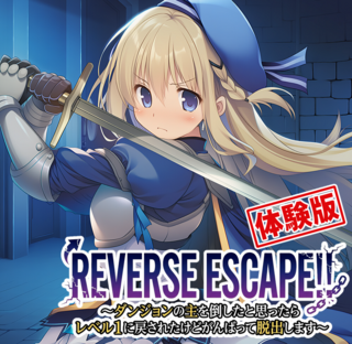 REVERSE ESCAPE!!～ダンジョンの主を倒したと思ったらレベル1に戻されたけどがんばって脱出します～（体験版）のゲーム画面「ダンジョンからこの子を無事に脱出させよう！」