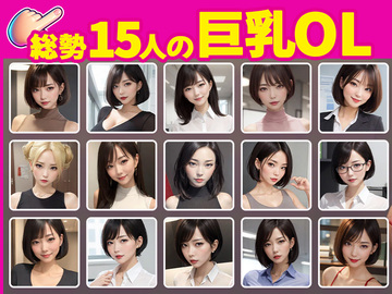 総勢15人の巨乳OL