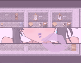 どみね～しょんっ！のゲーム画面「エッチで悪いお姉さんの投げキッス」