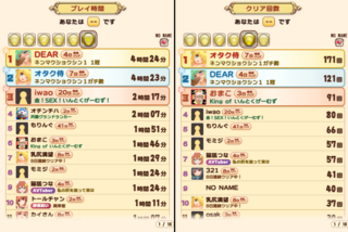 成人女性の衣服をあーだこーだできそうなブロック崩しゲームのゲーム画面「各種ランキングがあります」